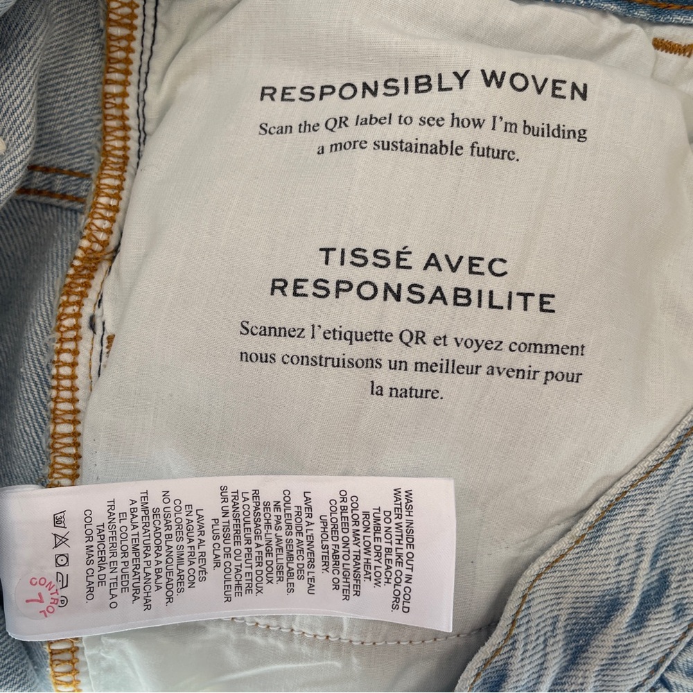 New Frame Le Baggy Palazzo jeans high rise wide leg revolve loose flare size 30 - Picture 14 of 16